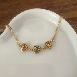 Pulseira Infantil Três Corações