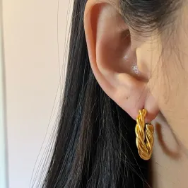 Brinco Argola Torcida Grossa