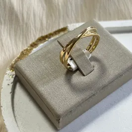 Anel Entrelaçado Liso