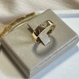 Anel V Cravejado Inspiração