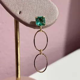 Brinco Pedra Verde