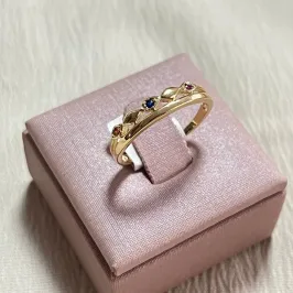 Anel Duplo com Losângos