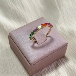 Anel Navetes Colorido