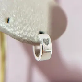 Brinco Argolinha Coração