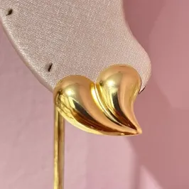 Brinco Coração Gota