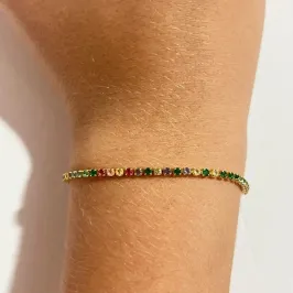 Pulseira Riviera Colorida Ajustável