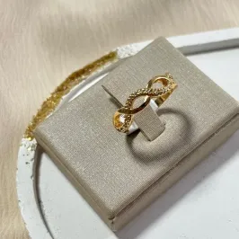 Anel Infinito Cravejado