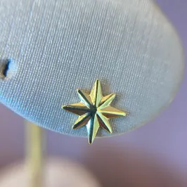 Brinco Estrela Oito Pontas