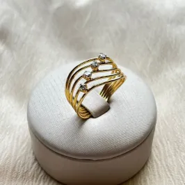 Anel Quatro Zircônias