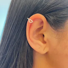 Piercing Fake Coração Vazado