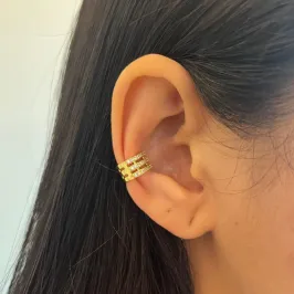 Piercing Fake Triplo Cravejado