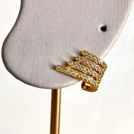 Brinco Quatro Voltas Cravejado