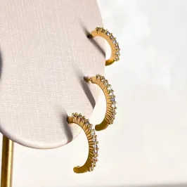 Trio Argola Cravejada Tarracha