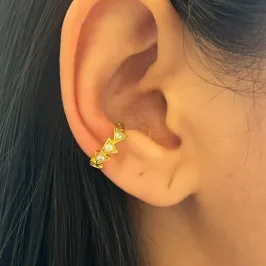 Piercing Fake Triangulos com Zircônias