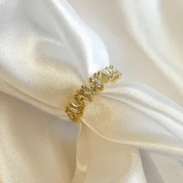 Anel Navetes Incolor