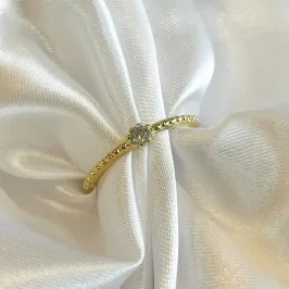 Anel Solitário Pequeno