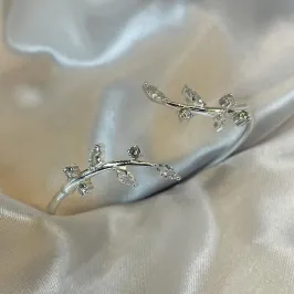 Bracelete Folhas em Zircônia