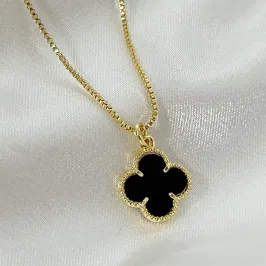 Colar VanCleef Preto