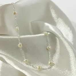 Pulseira Pérolas Coração