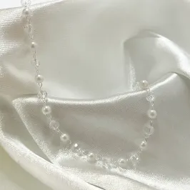 Pulseira Pérolas e Cristal