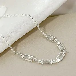 Pulseira Retangulos Zirconia
