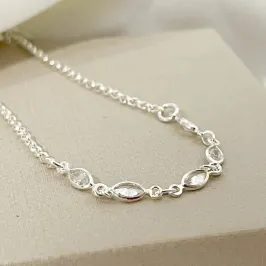 Pulseira Zircônias Ovais