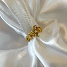 Anel Amor com Zircônia