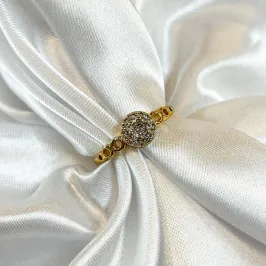 Anel Circulo Zircônia Aro com Circulos