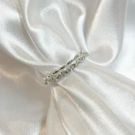 Anel Duplo Zircônias Ovais