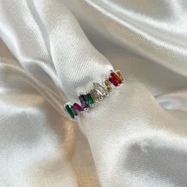 Anel Navetes Colorido