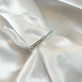 Anel Quadrado Cravejado