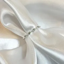 Anel Zircônias Ovais