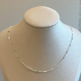 Colar Coração Amassado 45cm