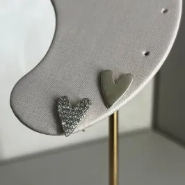 Dupla Coração Liso e Cravejado