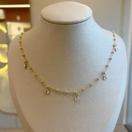 Choker Bolinhas e Zircônias