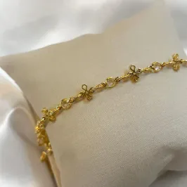 Pulseira Cristais e Trevo