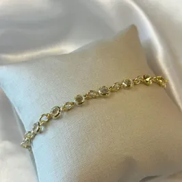 Pulseira Cristais Redondos