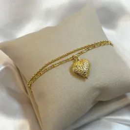 Pulseira Dupla Coração
