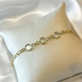 Pulseira Três Zircônias