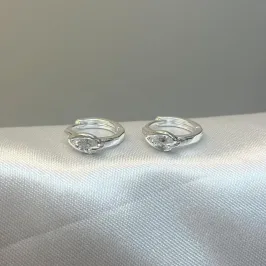 Brinco Argolinha Uma Zircônia