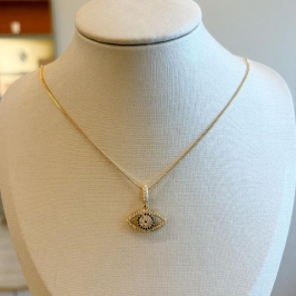 Colar Olho Grego Cravejado