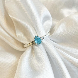 Anel Gota Azul