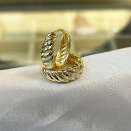 Brinco Argola Croissant