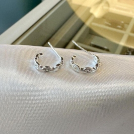 Brinco Argolinha Elos com Zircônia