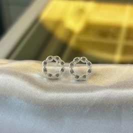 Brinco Círculo Pontinhos Vazado