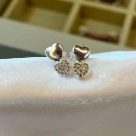 Brinco Coração Liso e Cravejado
