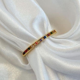 Anel Aparador Bolinhas Coloridas