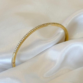 Bracelete Fio Zircônia Cravejado