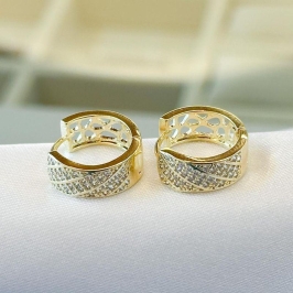 Brinco Argola Cravejada