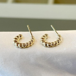 Brinco Argolinha Bolinhas